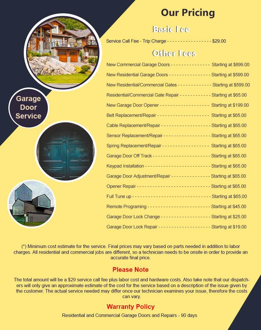 Elite Garage Door Service Folsom, PA 215-660-9201 - pricelist6