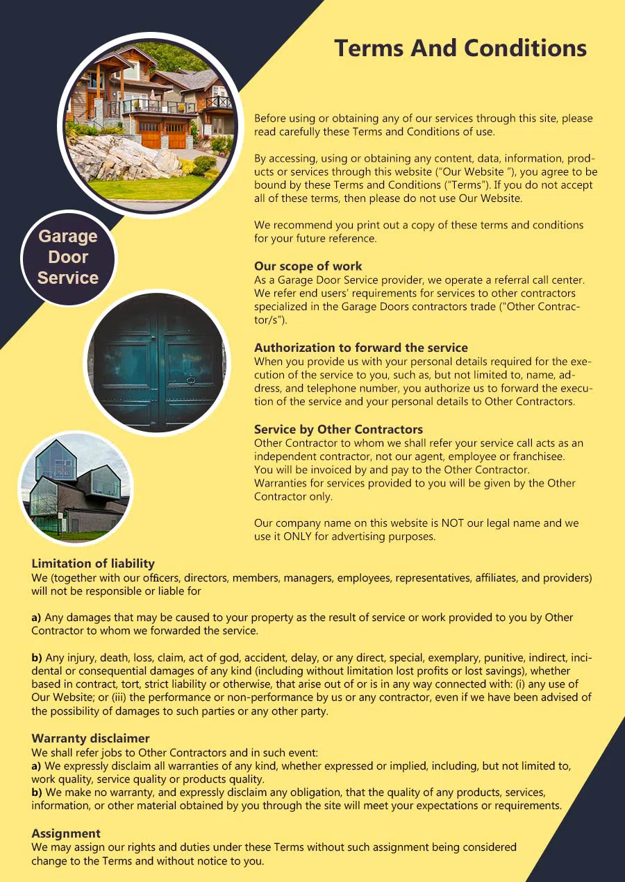 Elite Garage Door Service Folsom, PA 215-660-9201 - terms6
